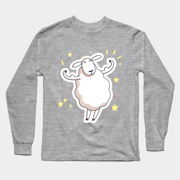 cute sheep Long Sleeve T-Shirt by MissSwass